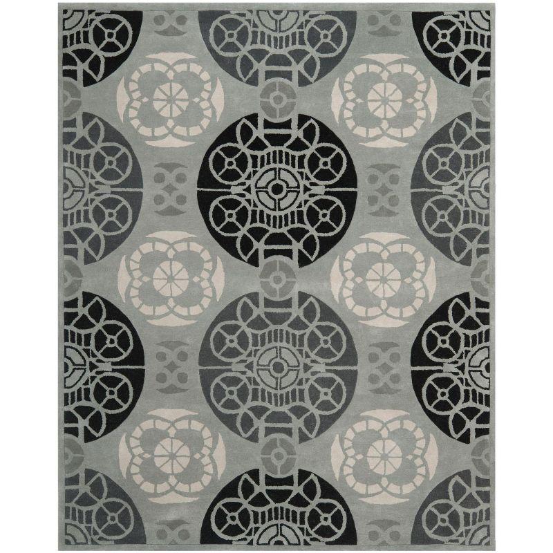 Capri CPR353 Tufted Indoor Area Rug - Grey/Black - 8'x10' - Safavieh