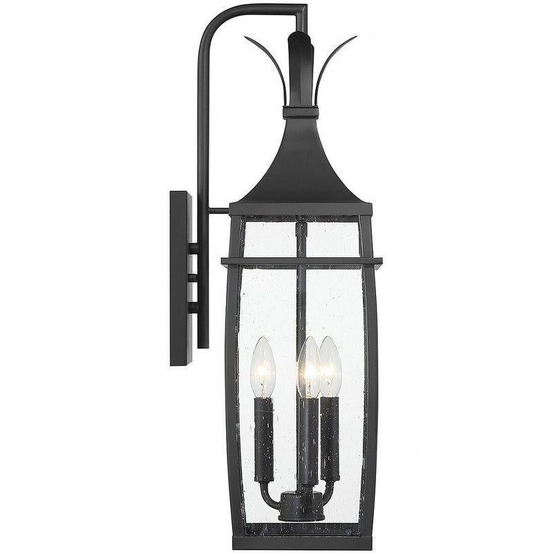 Montpelier 3-Light Outdoor Wall Lantern in Matte Black