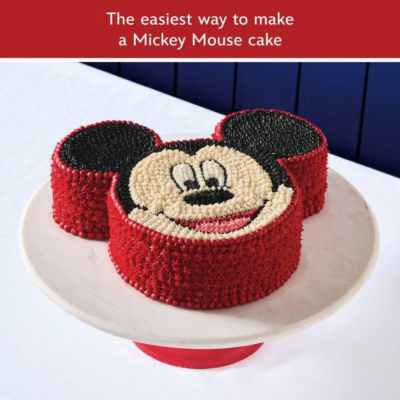 Farberware Disney Bake with Mickey Mouse 3pc Nonstick Mickey Head Cake Pan Set Red: Lifetime Warranty Bakeware Set