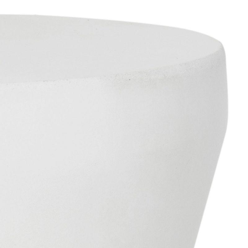 Torre Accent Stool - Indoor/Outdoor - VNN1001 - White - Safavieh