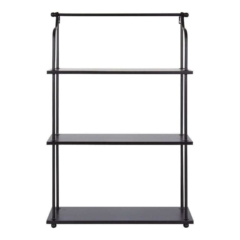 21" x 32" Walters Wood/Metal 3 Tier Shelving - Kate & Laurel All Things Decor