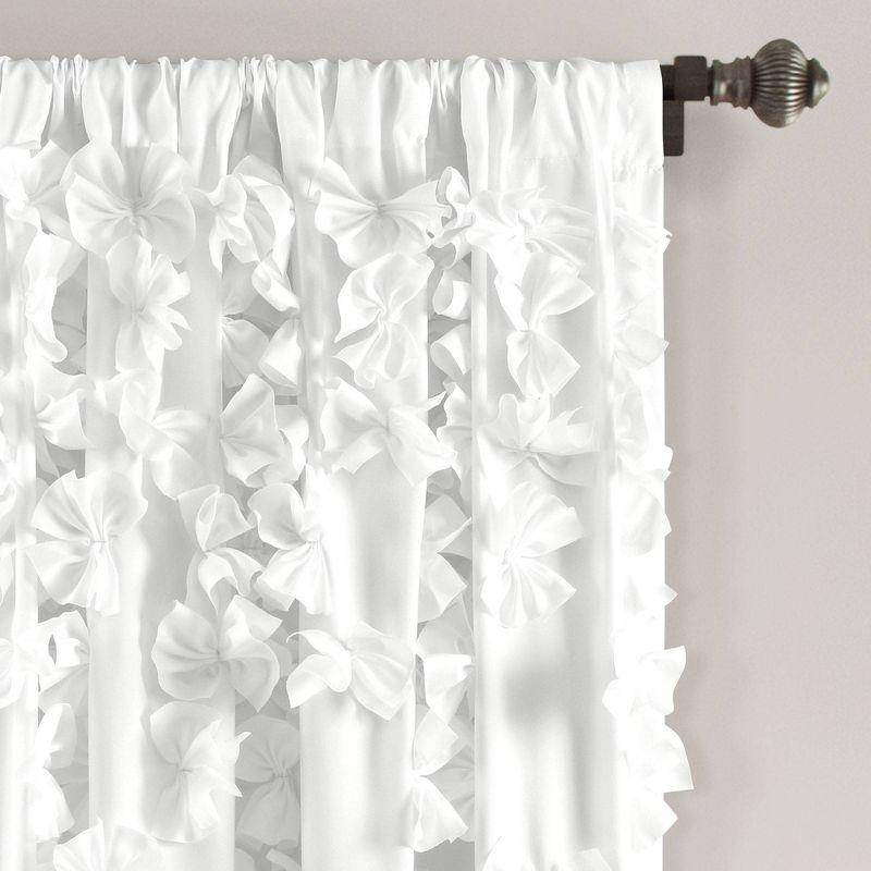 Riley Polyester Semi Sheer Curtain Panel