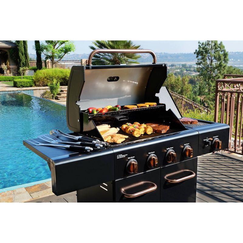 Kenmore 4-Burner Propane Gas Grill with Searing Side Burner