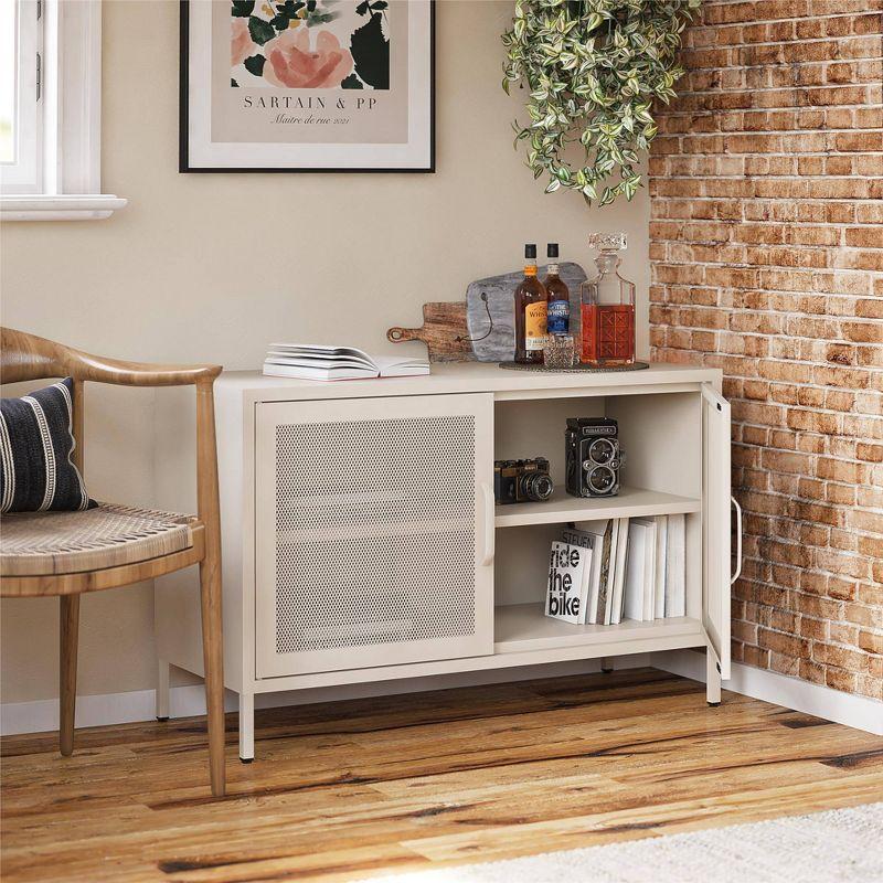 Channing 25.2" Tall Steel 2 - Door Accent Cabinet