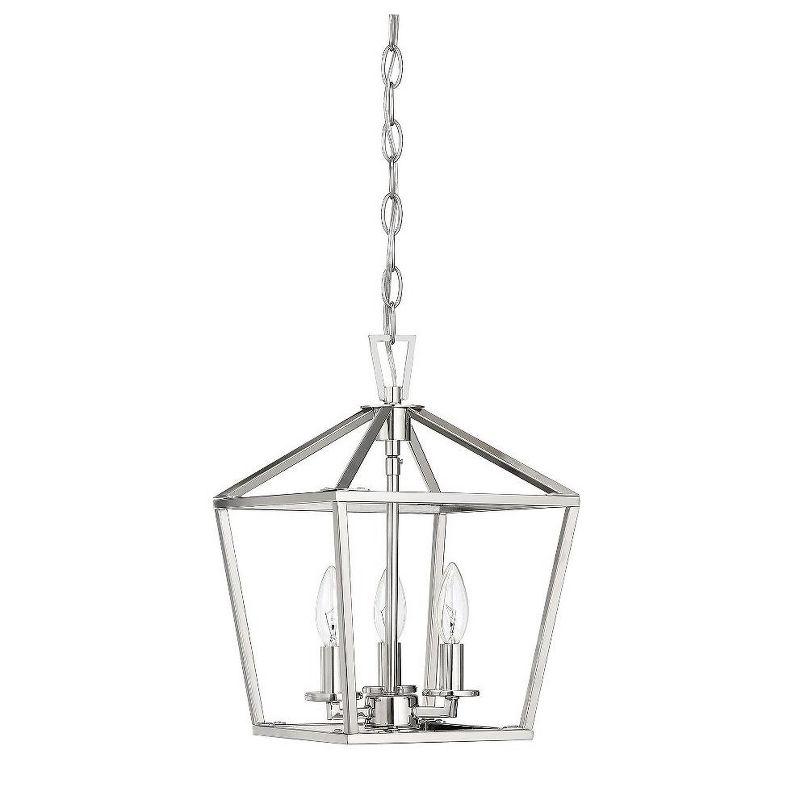 Savoy House Townsend 3 - Light Chandelier in  Polished Nickel