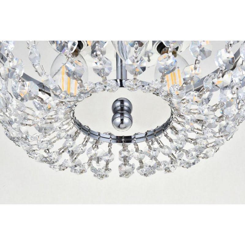 Elegant Lighting Cora 10 inch flush mount in chrome