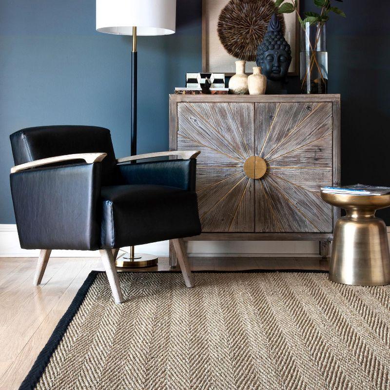 Nuloom Larnaca Seagrass Herringbone Indoor Area Rug, 5' x 8'