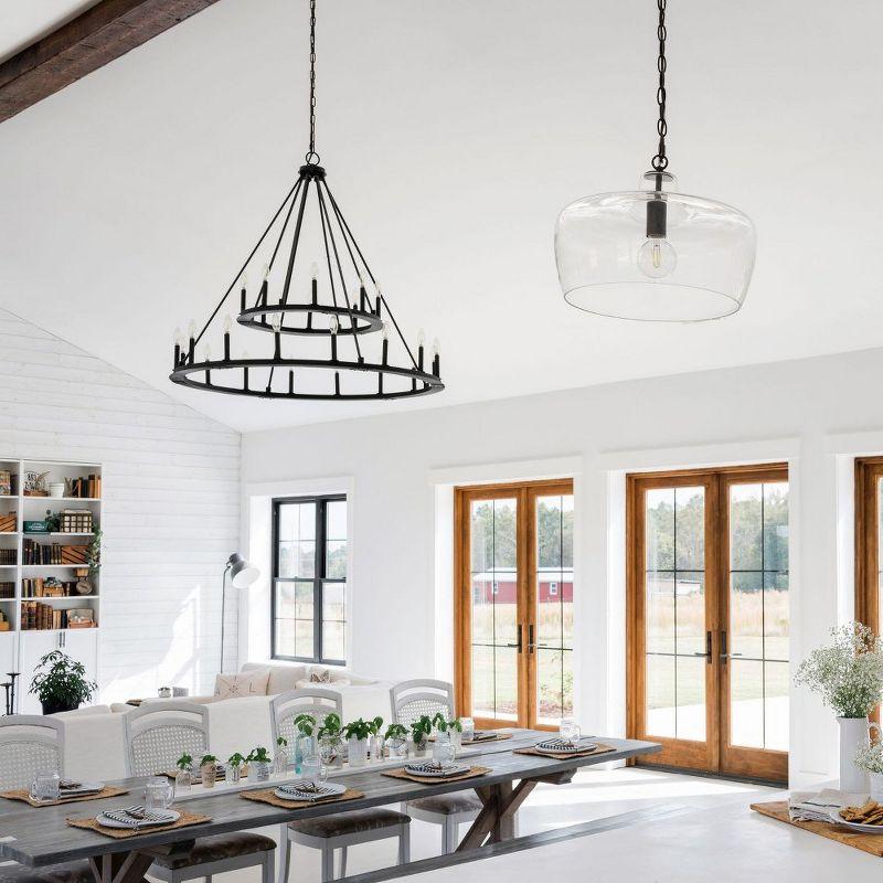 Capital Lighting Pearson 24 - Light Chandelier in  Black Iron