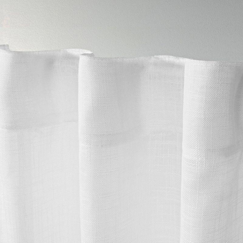 Set Of 2 Bella Sheer Hidden Tab Top Curtain Panels - Exclusive Home