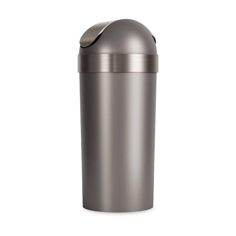 Umbra Venti Plastic Swing Top Kitchen Trash Can - 16 Gallons