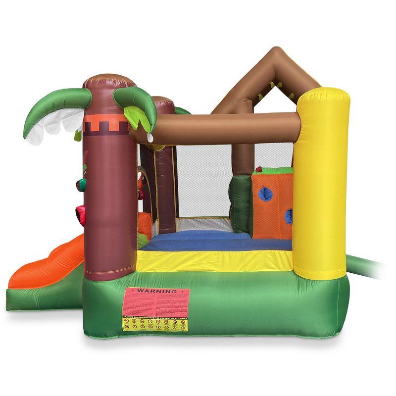 Cloud 9 Bounce House, Jungle Theme, with Blower - Inflatable Bouncer with Two Slides, Jumping Area, and Ball Pit