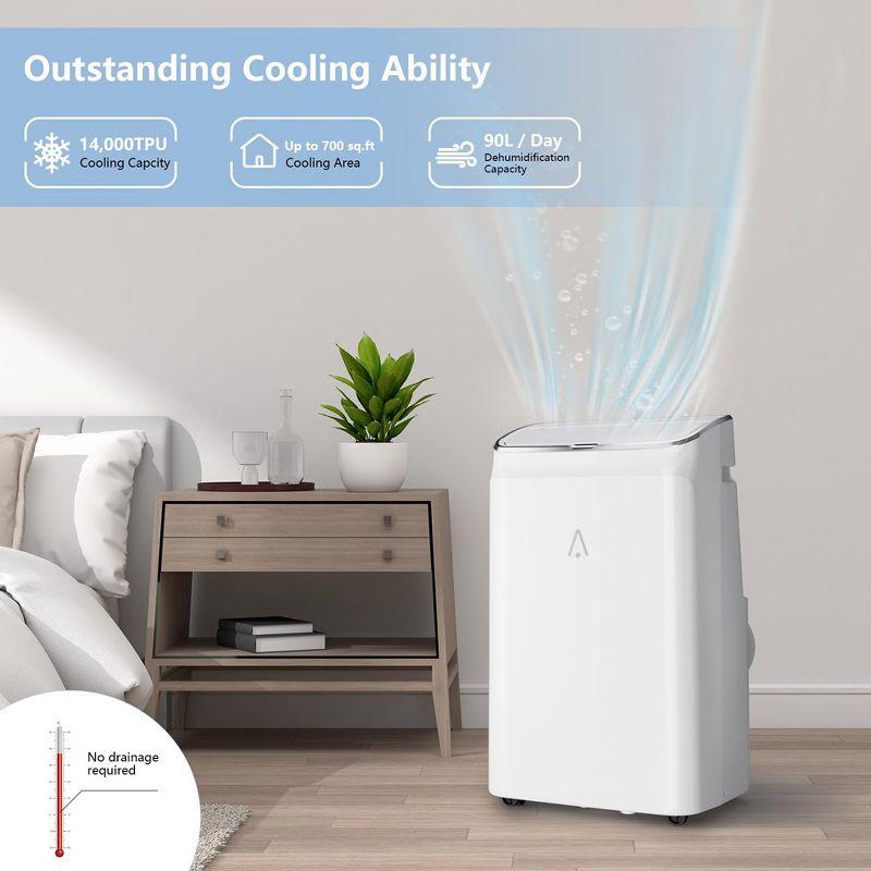 14,000BTU Portable Air Conditioner with Remote Control