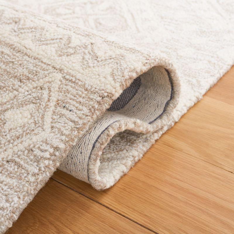 Micro-Loop MLP501 Hand Tufted Indoor Area Rug - Beige/Ivory - 4'x6' - Safavieh