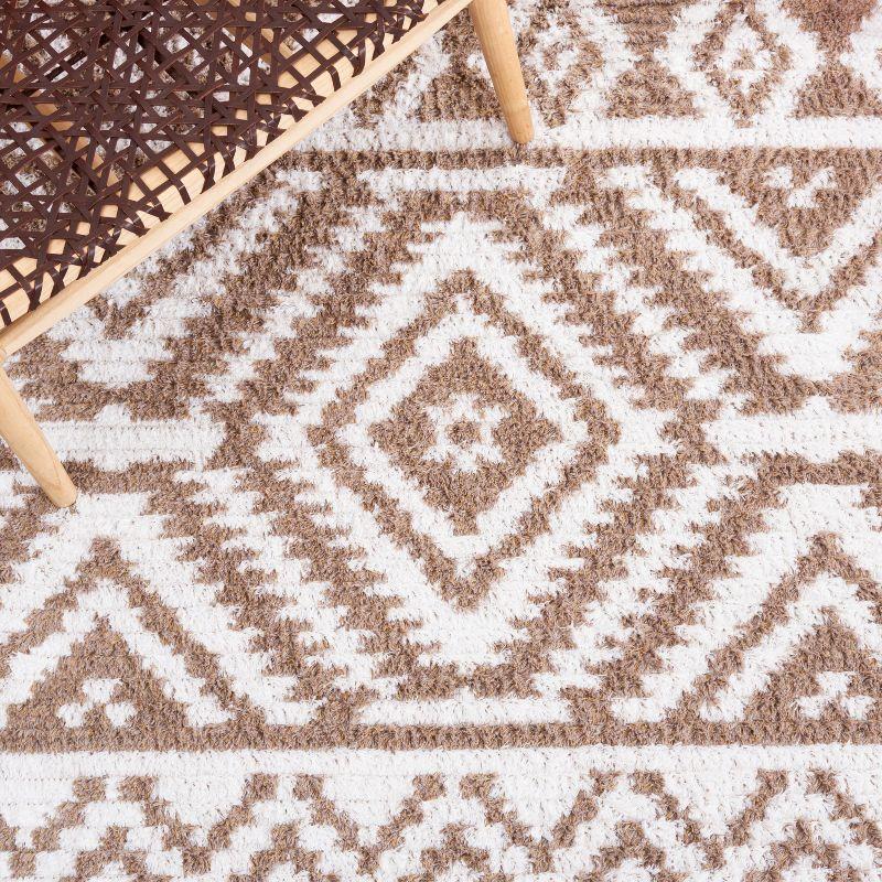 Augustine AGT849 Machine Made Indoor Area Rug - Taupe/Ivory - 6'-4"x9'-6" - Safavieh
