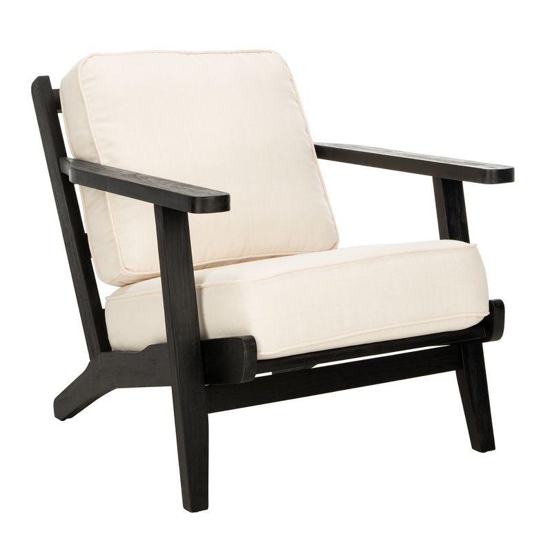 Nico Mid Century Accent Chair - ACH4501A - Bone/Black - Safavieh