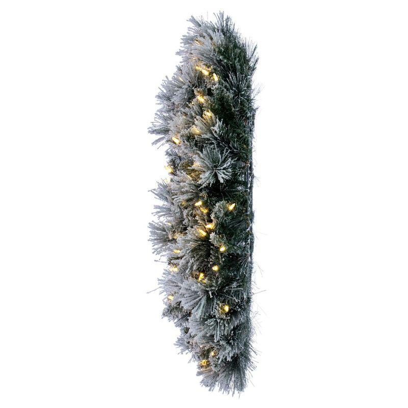 Primrue Faux Lighted Pine 36'' Wreath