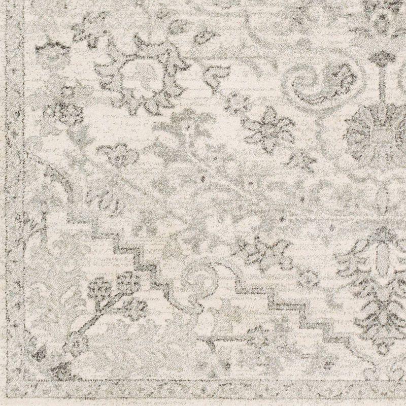 Livabliss 7'10"x10'3" Abby Traditional Rugs Cream/Light Gray: Stain & Fade-Resistant, Medium Pile, Indoor Use