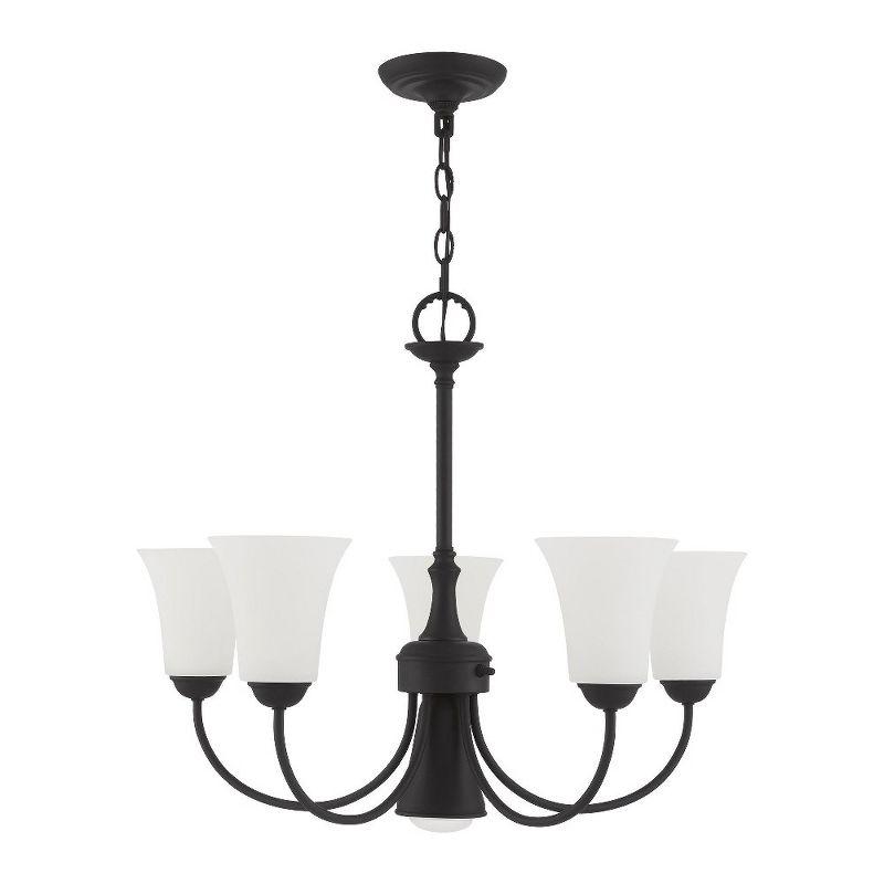 Livex Lighting Ridgedale 5 - Light Chandelier in  Black