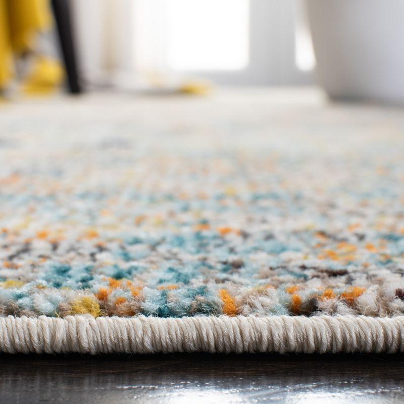 Grey and Gold Flat Woven Synthetic Easy Care Rug