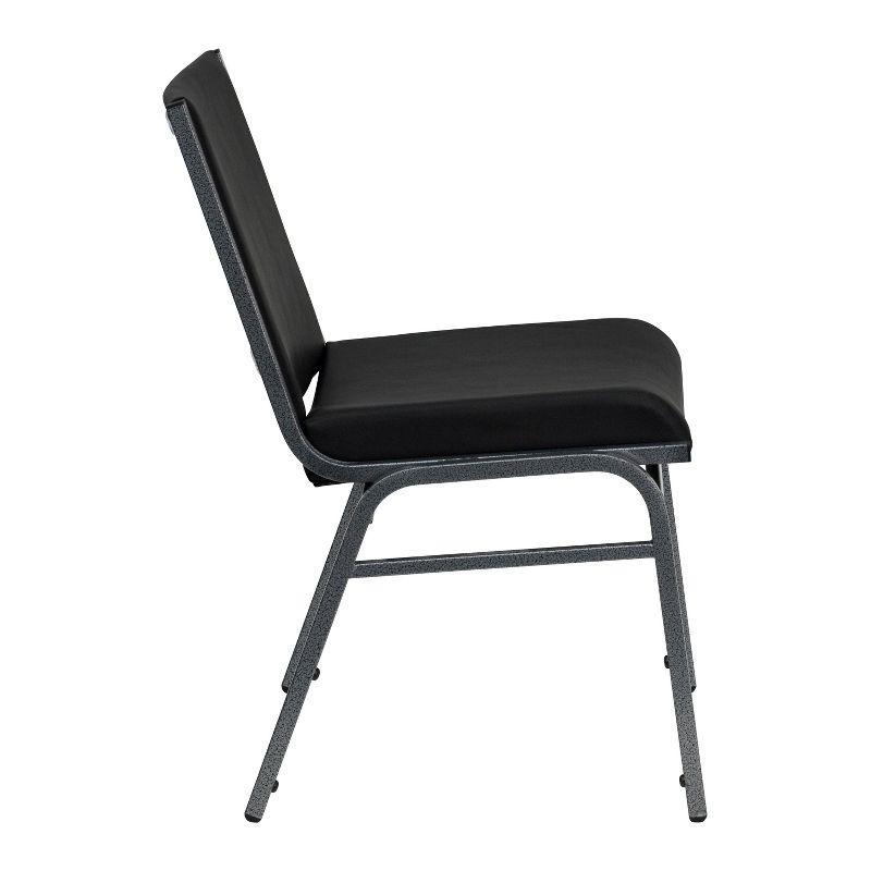 Flash Furniture HERCULES Series Heavy Duty Black Vinyl Stack Chair