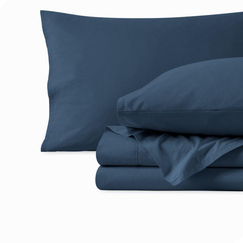 Bering Sea Organic Cotton Percale Queen Sheet Set