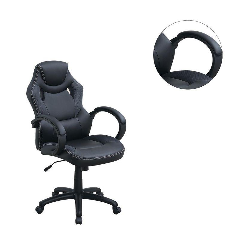 Simple Relax Adjustable Height Executive Office Chair in Black