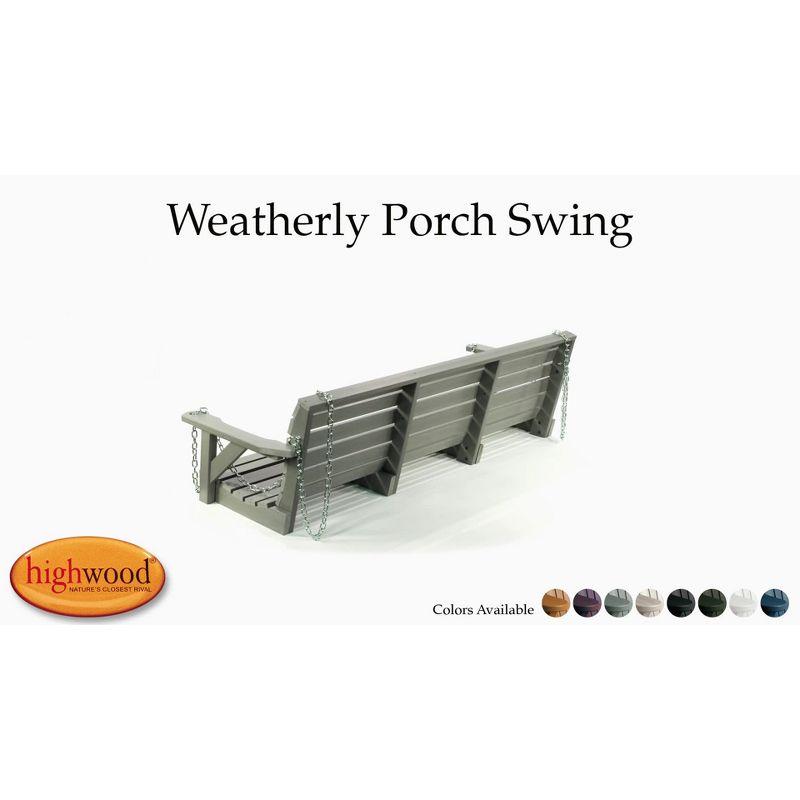 Weatherly 4' Porch Swing - Federal Blue - highwood: Outdoor Furniture with Hanging Chains