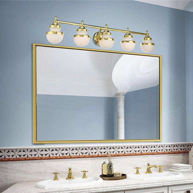 Livex Lighting Oldwick 5 - Light Vanity in  Polished Brass