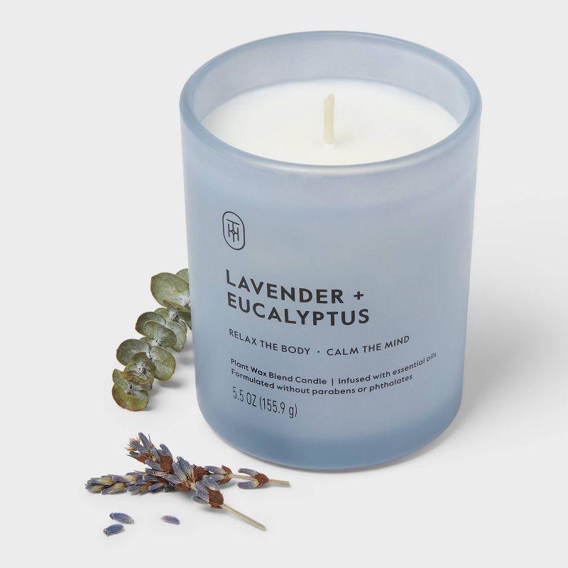 Glass Lavender and Eucalyptus Jar Candle 5.5oz - Threshold™