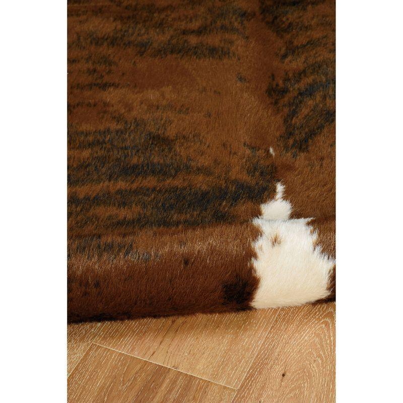 Shaped Faux Animal Hide Rug