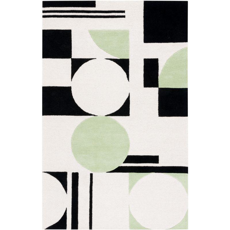 Rodeo Drive RD856 Hand Tufted Area Rug - Green/Black - 8'x10' - Safavieh.