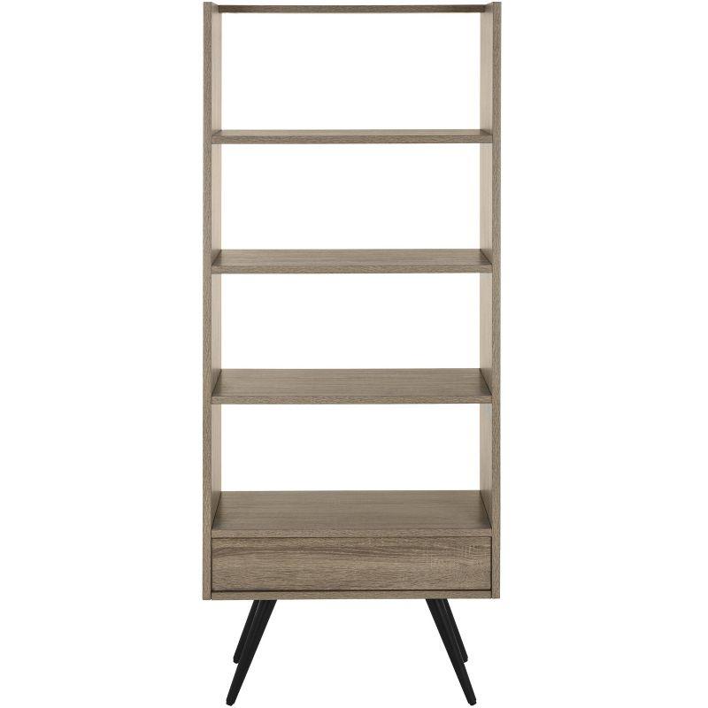 Terrence Etagere - FOX4277 - Light Brown/Black - Safavieh Couture