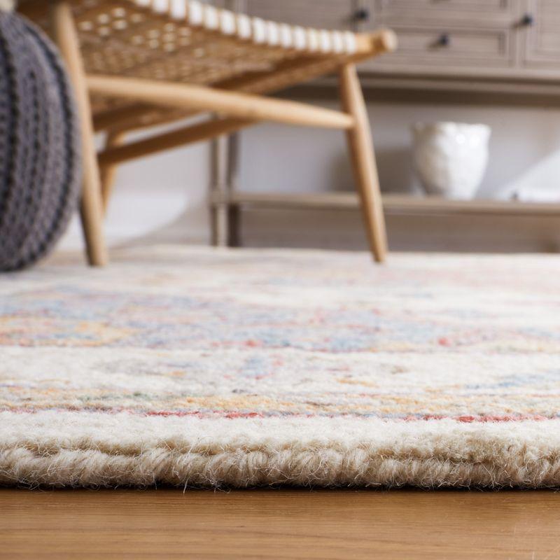Metro MET352 Hand Tufted Indoor Area Rug - Ivory/Rust - 5'x8' - Safavieh