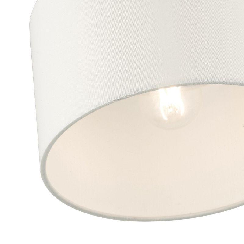 Livex Lighting Clark 1 - Light Semi-Flush Mount in  Satin Brass