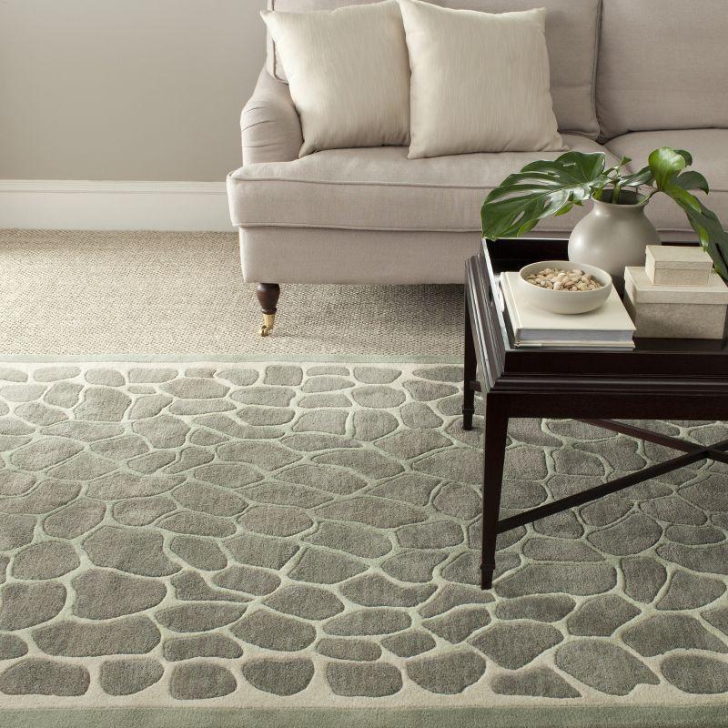 Martha Stewart Hand Tufted 70% Wool And 30% Viscose Geometric Rug