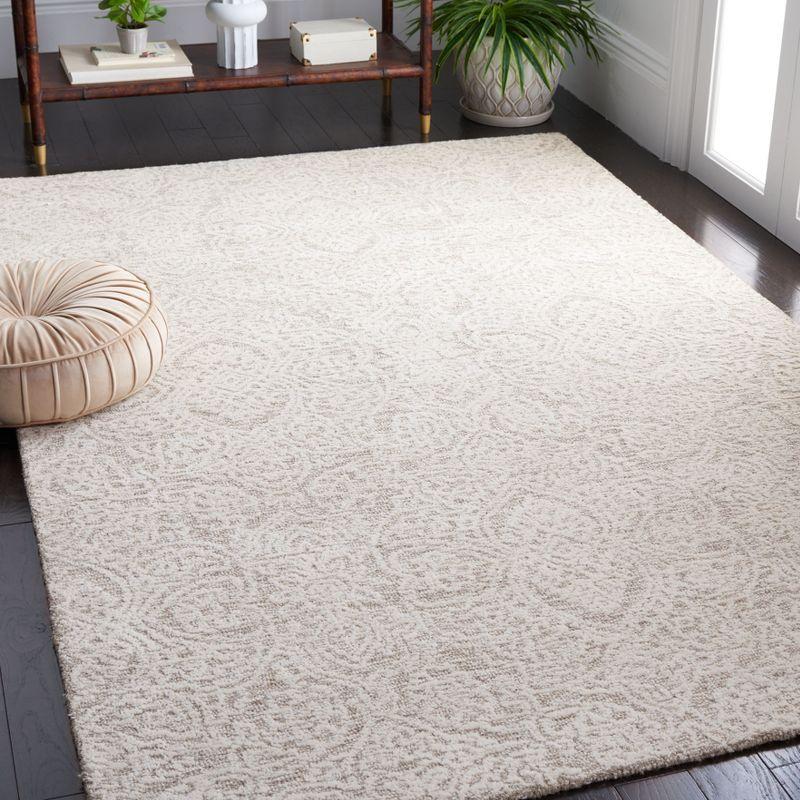 Metro MET998 Hand Tufted Indoor Accent Rug - Natural/Ivory - 3'x5' - Safavieh