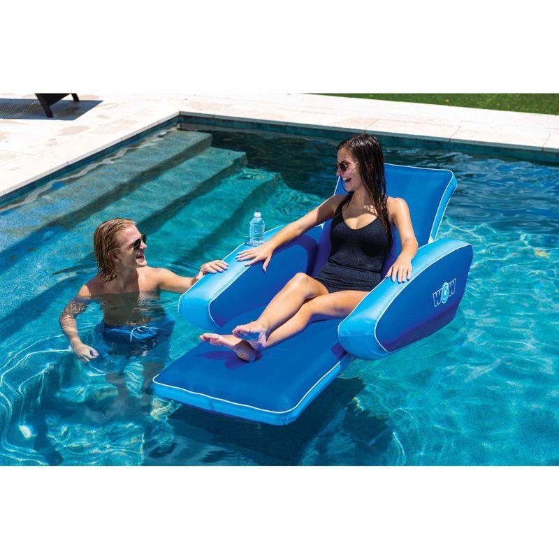 WOW Modern Lounge the Contemporary Recliner Float - Blue