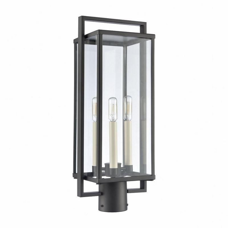 Elk Home Gladwyn 3 - Light Post Light in  Matte Black