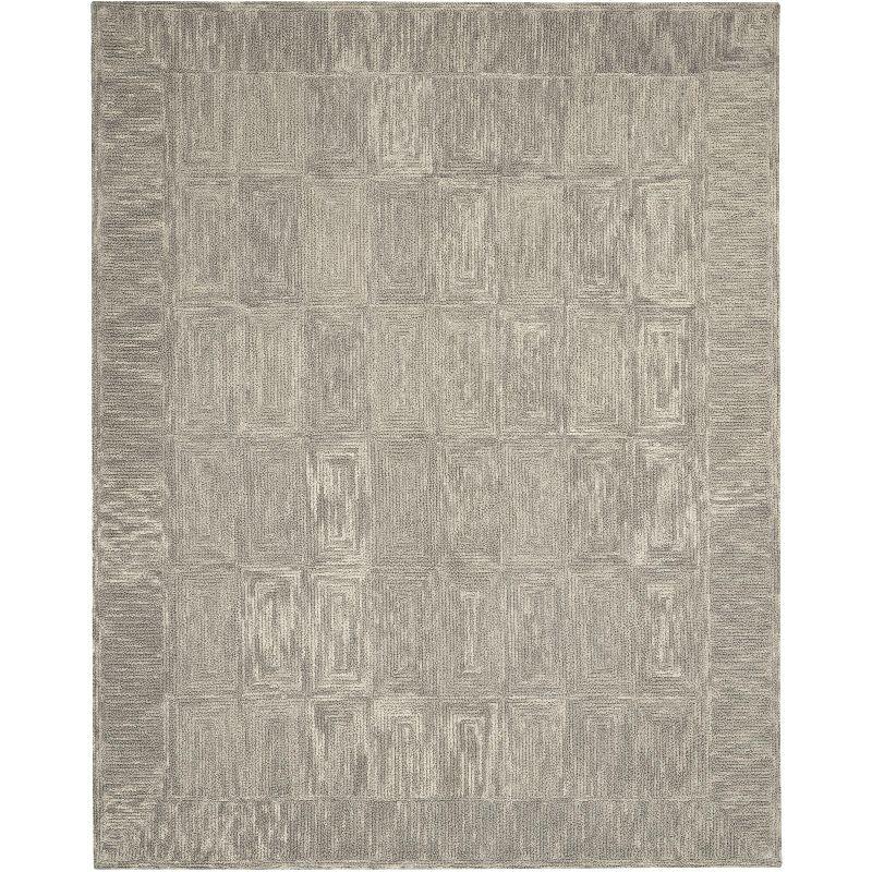 Nourison Vail Contemporary Indoor Area Rug Grey 8'3" x 11'6"