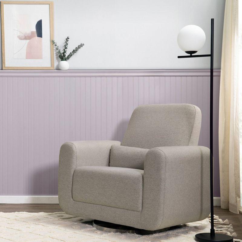 Gray Eco-Performance Extra Wide Swivel Glider Chair