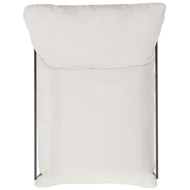 Portland Pillow Top Accent Chair - ACH4511 - Ivory/Black - Safavieh
