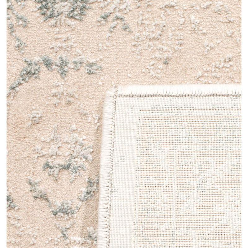 Light Blue Classic Elegance 5' x 7' Synthetic Area Rug