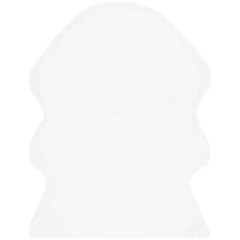 Faux Sheep Skin FSS115 Power Loomed Indoor Area Rug - Ivory - 5'x7' - Safavieh