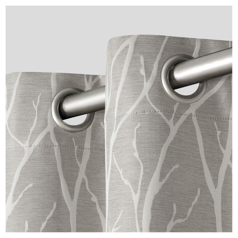 Set Of 2 Forest Hill Woven Blackout Curtain Panels - Exclusive Home