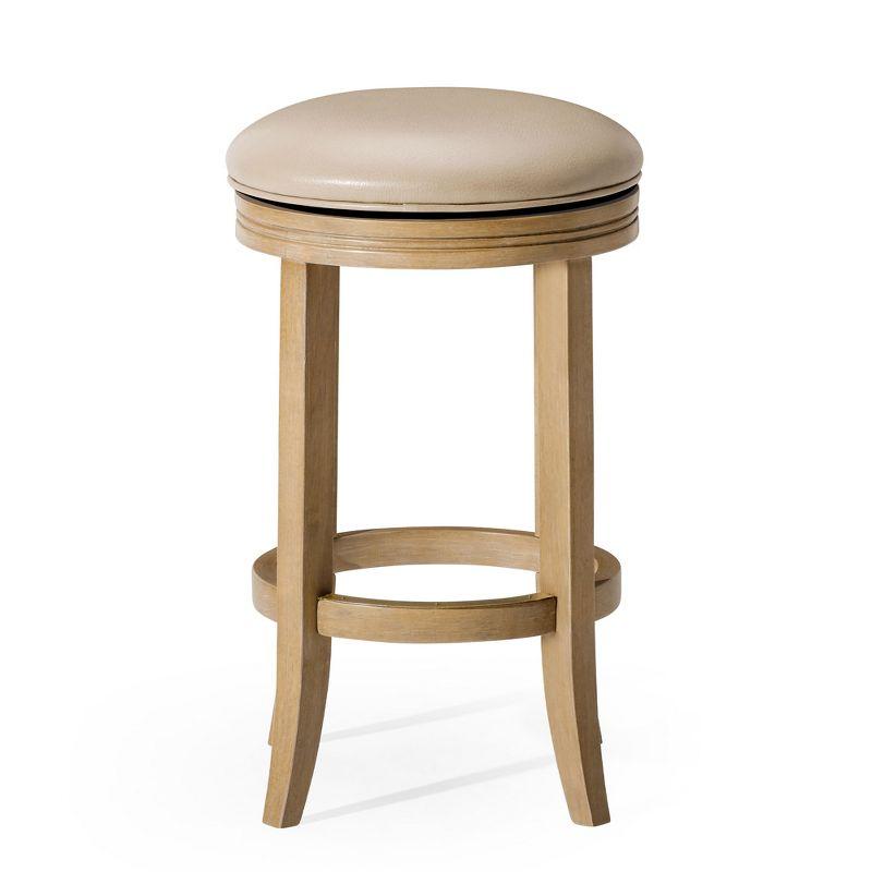 Maven Lane Maven Lane Eva Stool with Vegan Leather Upholstery