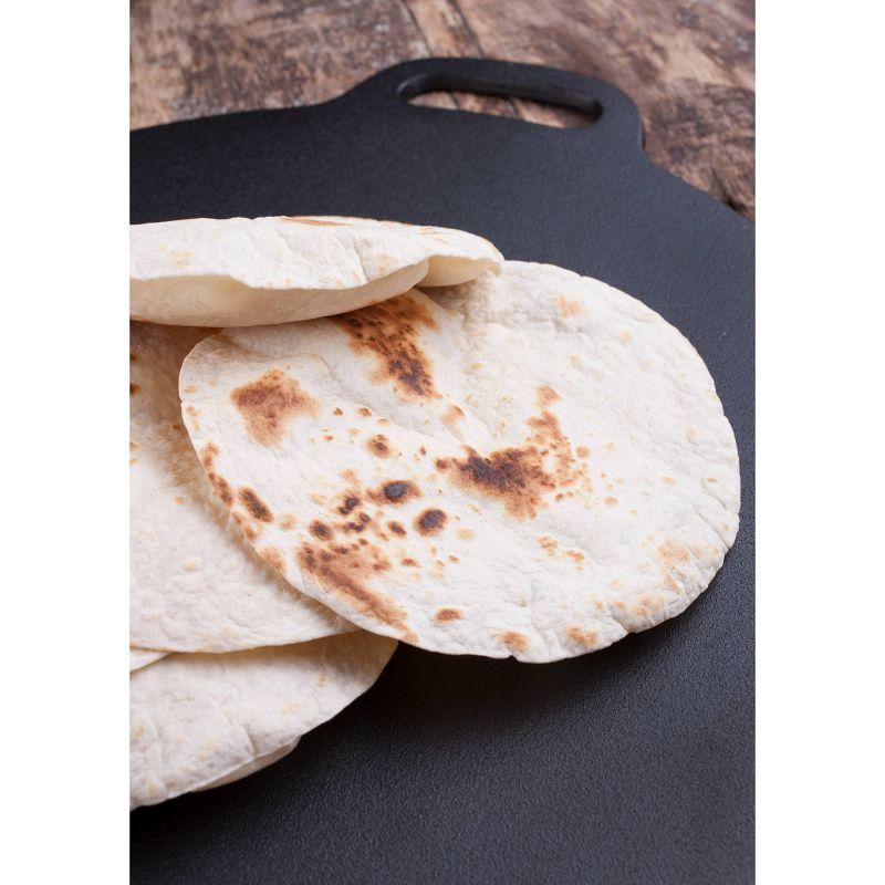 Victoria Victoria Cast Iron Round Reversible Griddle, Seasoned