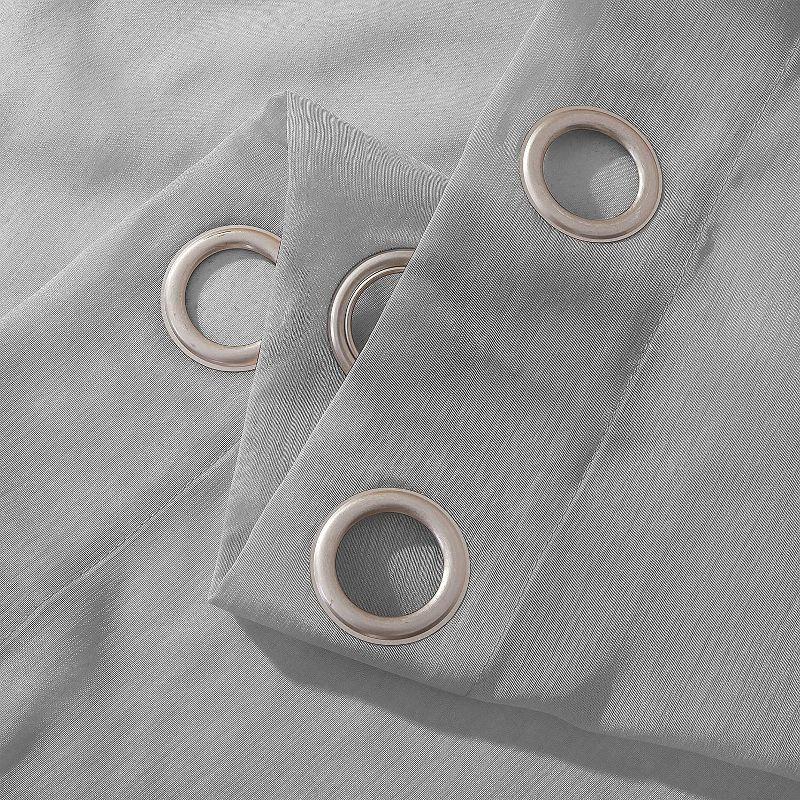 Dainty Home Solid Sheer Curtains for Living Room and Bedroom 110"W x 84"L Window Sheers Window Drapes (Set of 2)