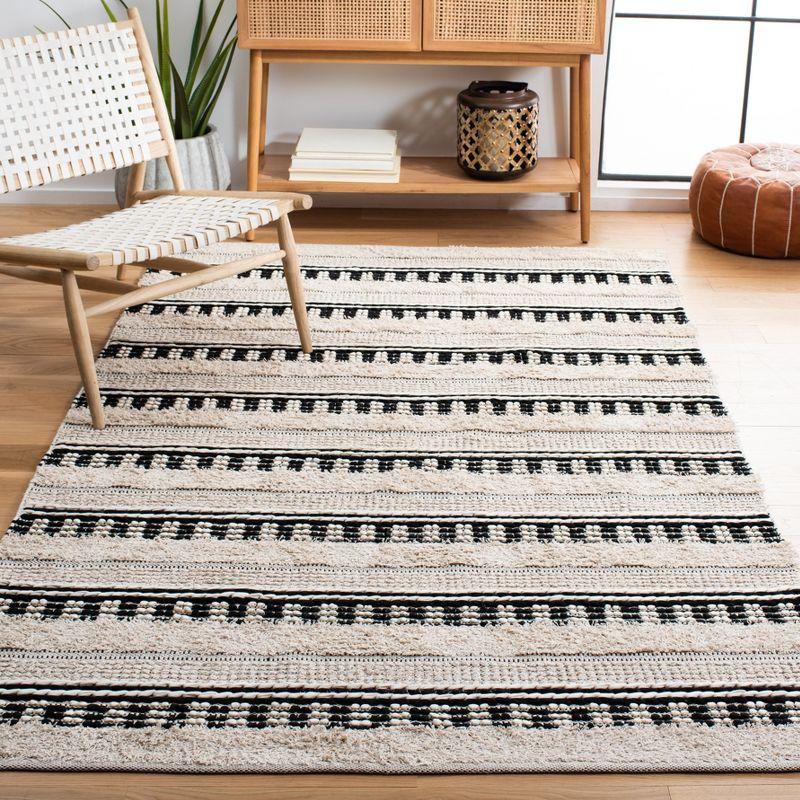 Natura NAT651 Hand Woven Area Rug - Beige/Black - 6'x9' - Safavieh.