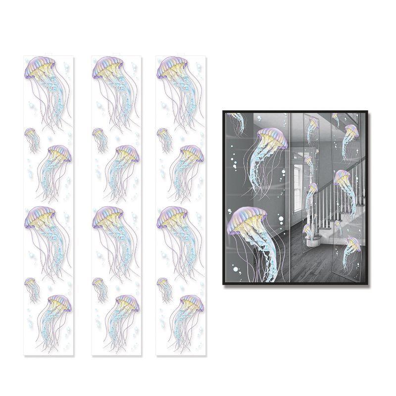 Beistle Jellyfish Party Panels, 12" x 6', (3/Pkg) Multicolored