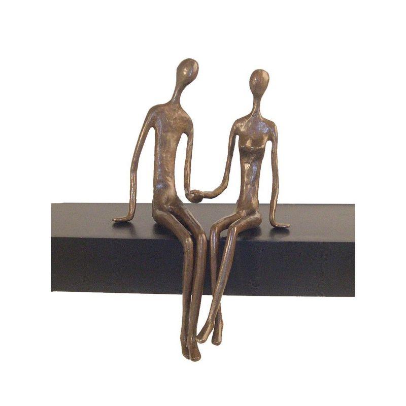 Danya B Sitting Couple Cast Bronze